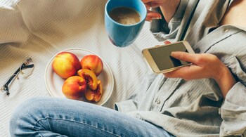 Me time Instagram captions: Just me, my thoughts, and a playlist that understands my entire soul (Images: Canva)