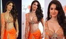 Disha Patani channels Madhuri Dixit's iconic ‘Dhak Dhak’ look in a dazzling orange saree