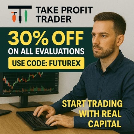 The Biggest Take Profit Trader Promo Code – FUTUREX