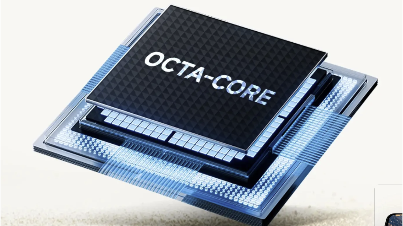 Octa-core chip powers the phone Octa-core chip powers the phone