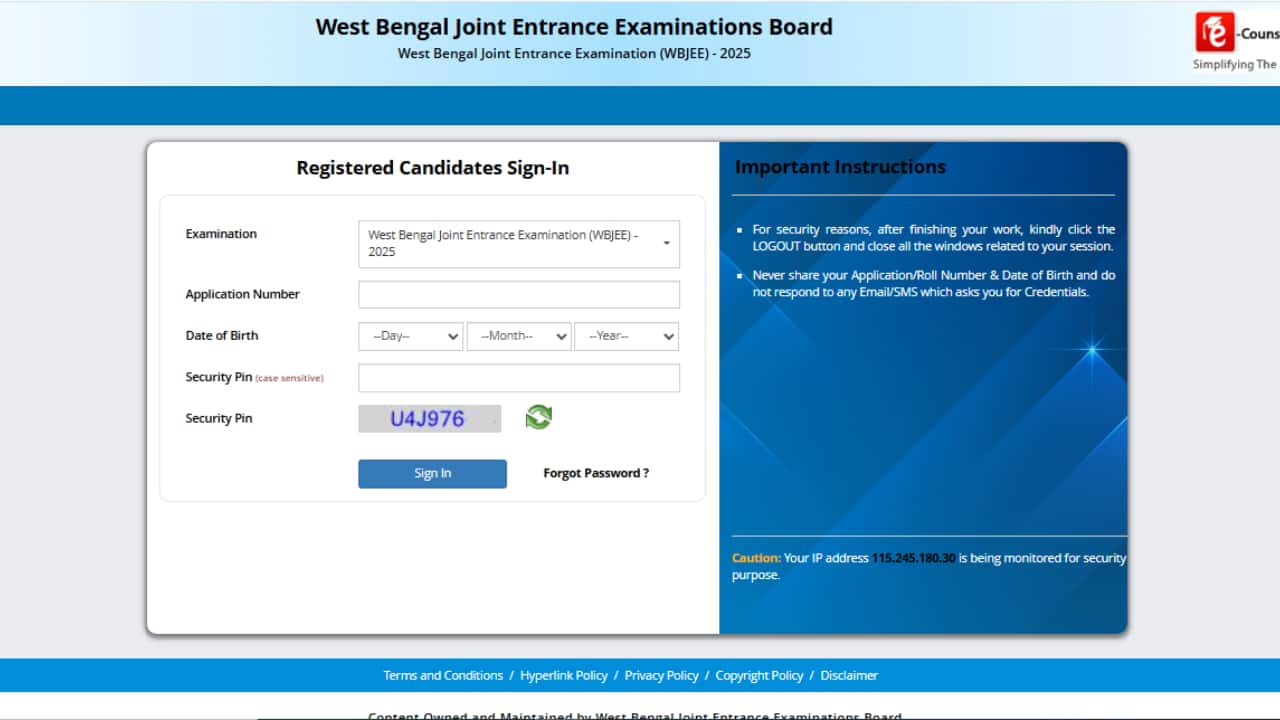 WBJEE Admit Card 2025 Out at wbjeeb.nic.in, Direct Link Here WBJEE Admit Card 2025 Out at wbjeeb.nic.in, Direct Link Here