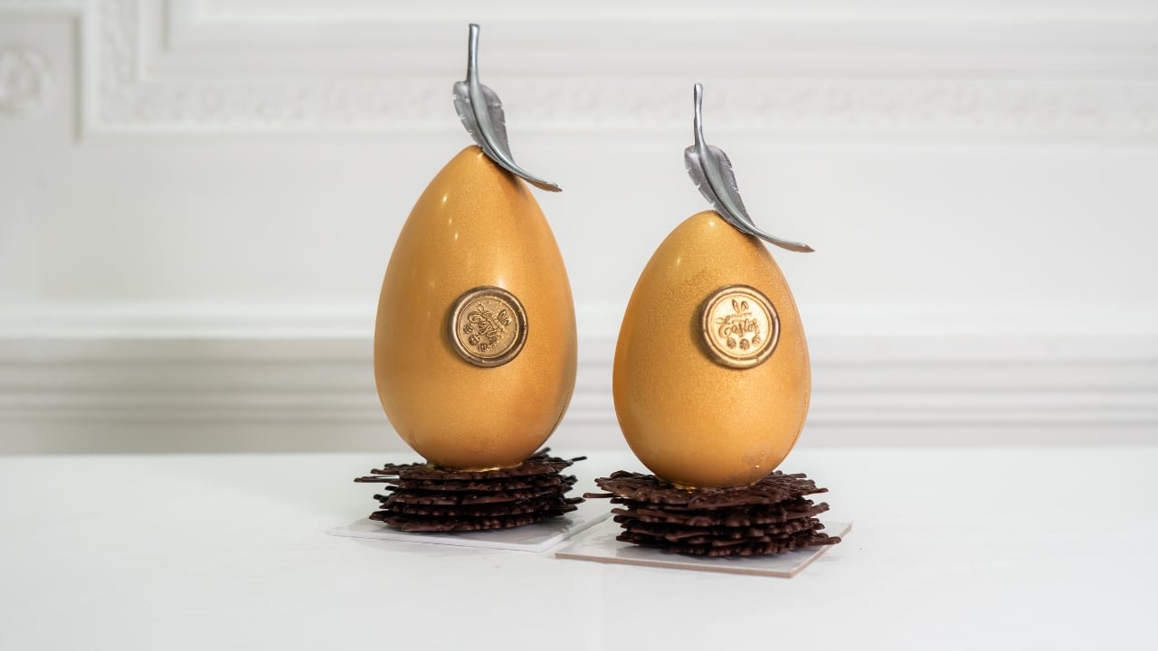 Happy Easter 2025: Chocolate eggs with nest (Image: The Claridges, New Delhi)