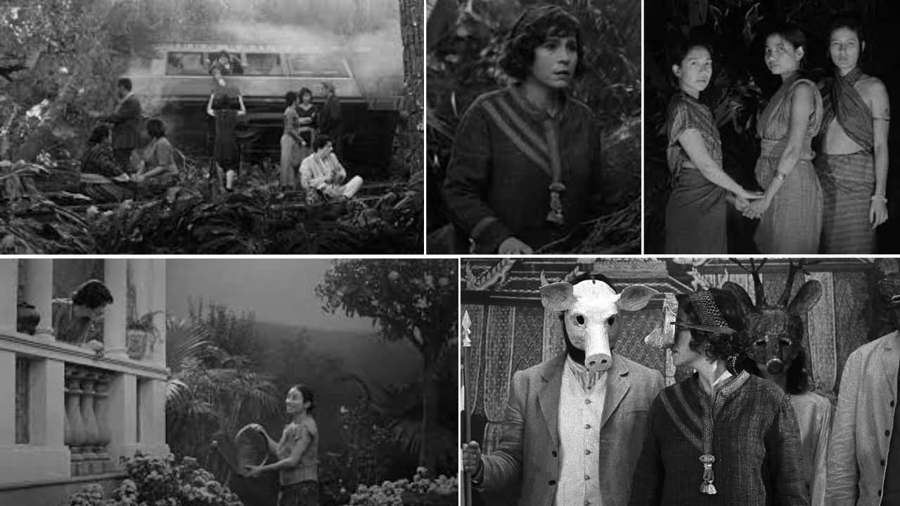 Stills from the film 'Grand Tour'.