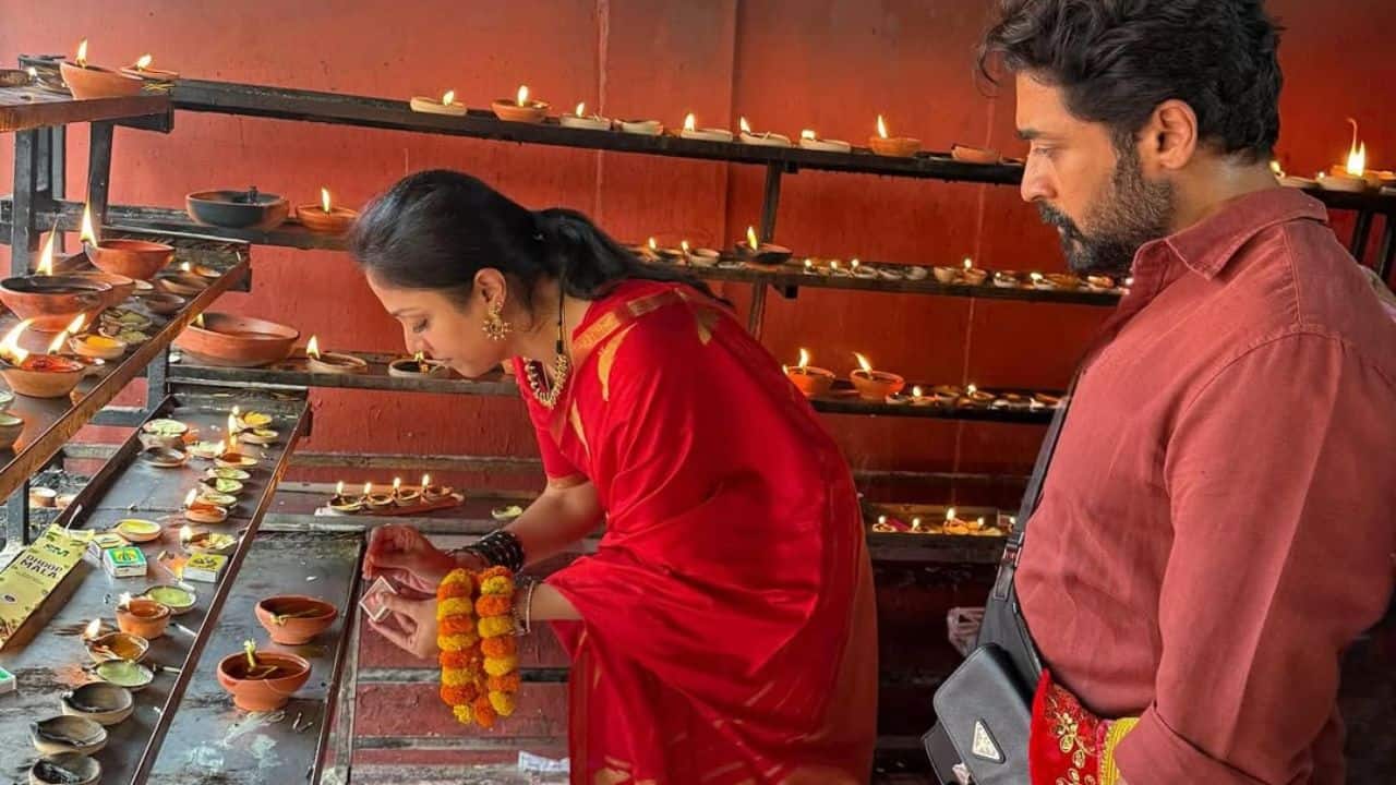 Jyotika and Suriya seek blessings at Kolhapur and Kamakhya Shakti Peethas, see pics