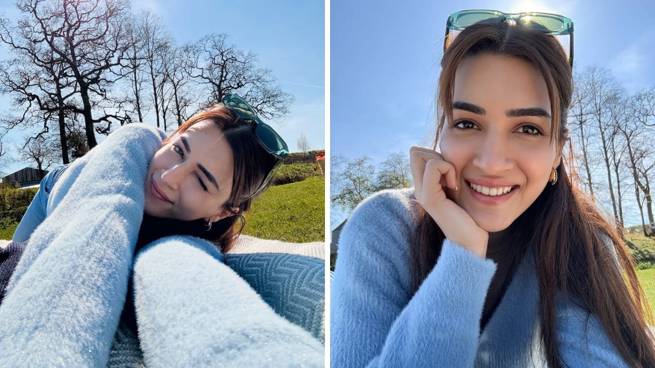 Kriti Sanon in blue dress (Images: @kritisanon/Instagram)