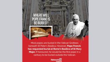 Most popes are traditionally buried beneath St. Peter’s Basilica. However, Pope Francis has expressed a wish to be buried at Rome’s Basilica of St. Mary Major. If his request is honored, he would be the first pope in this century to be buried outside the Vatican. (Image: News18 creative)