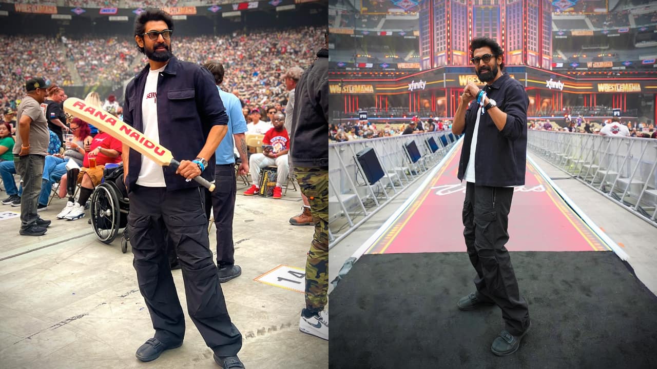 Rana Daggubati becomes first Indian celebrity to attend WrestleMania in Las Vegas