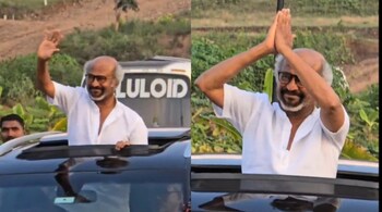 Rajinikanth greets fans with 'Thalaiva' salute as he shoots for ...