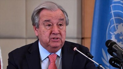 UN Secretary General Antonio Guterres.