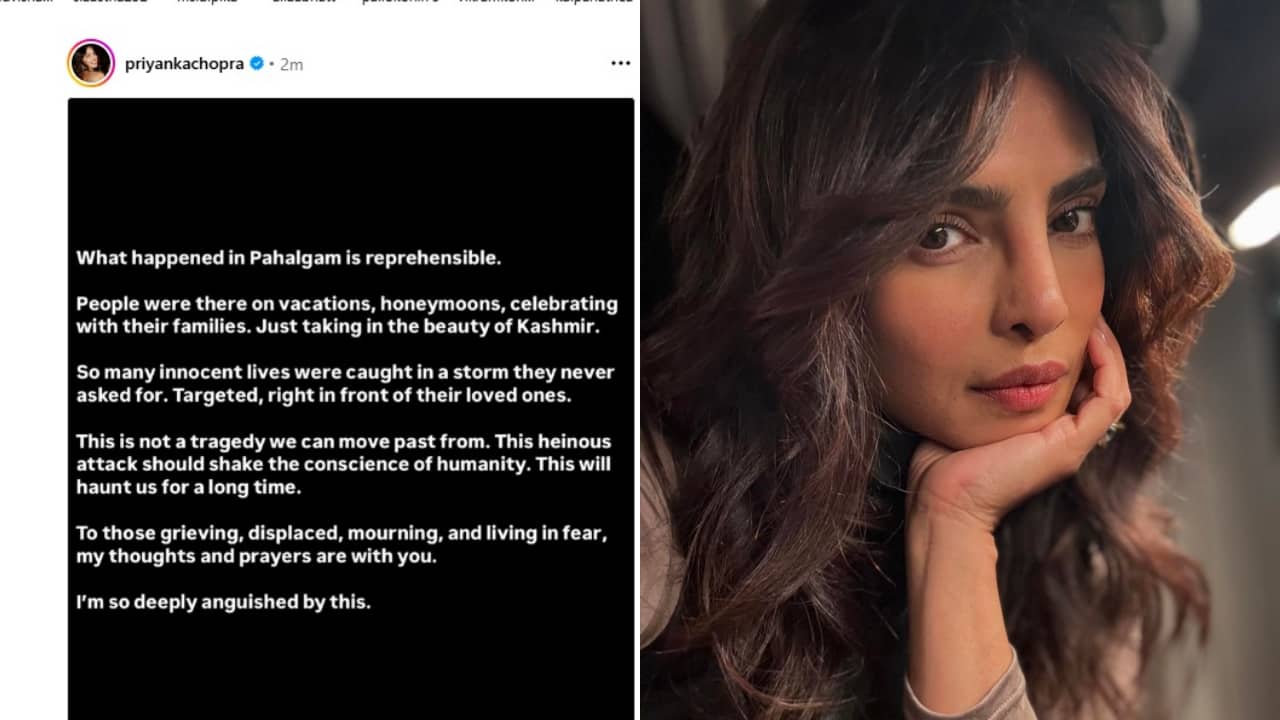 Priyanka Chopra mourns Pahalgam Attack Victims, writes, "people were there on vacations, honeymoons, this will haunt us for a long time"