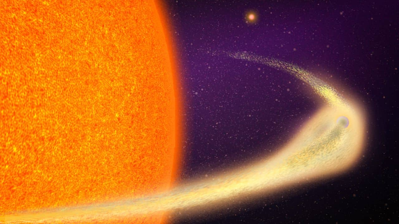 A world on its last breath: Astronomers spot dying planet producing comet-like tail