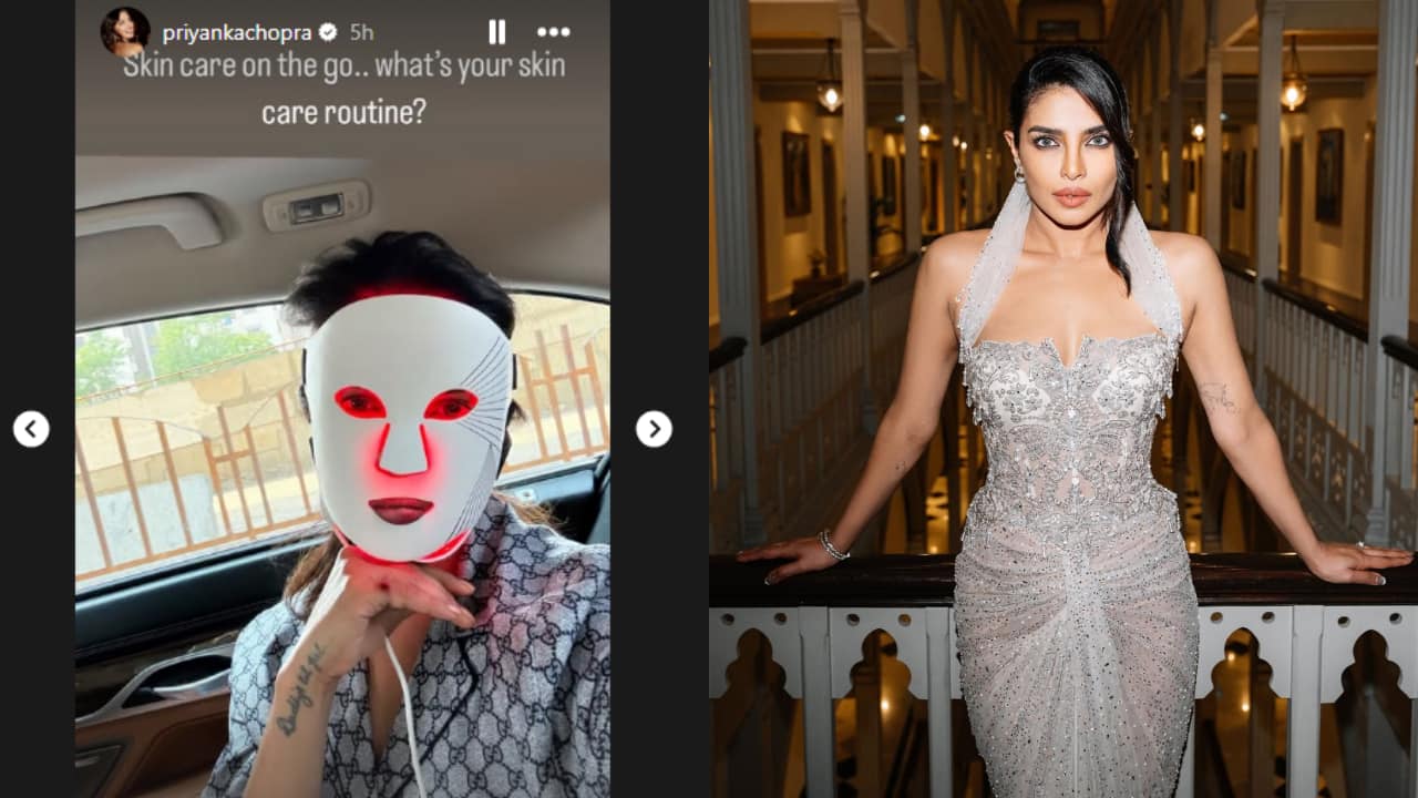 Priyanka Chopra reveals LED light face mask is her go-to skincare routine, see pics