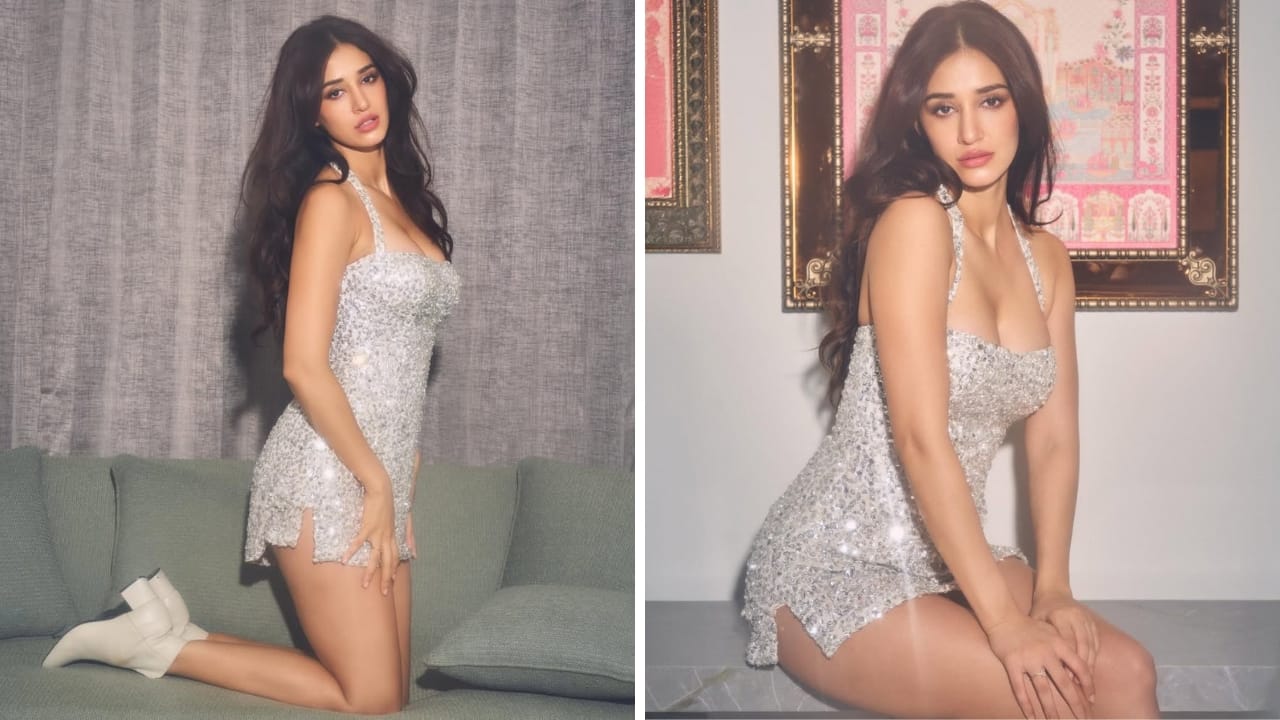 Disha Patani in silver dress (Images: @dishapatani/Instagram)