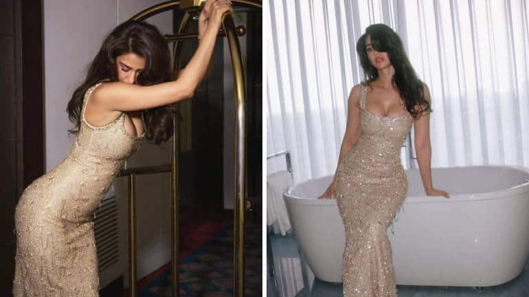 Disha Patani in sparkling gown (Images: @dishapatani/Instagram)