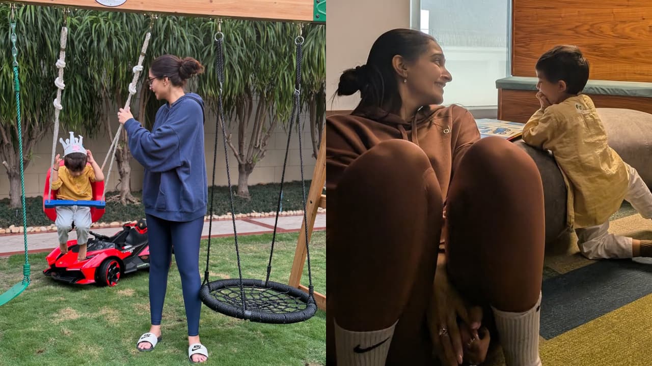 Sonam Kapoor shares adorable moments with son Vayu during week off