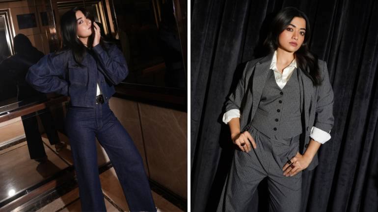 Rashmika Mandanna playfully captioned her latest post as a "fashion rollercoaster" (Images: @rashmika_mandanna/Instagram)