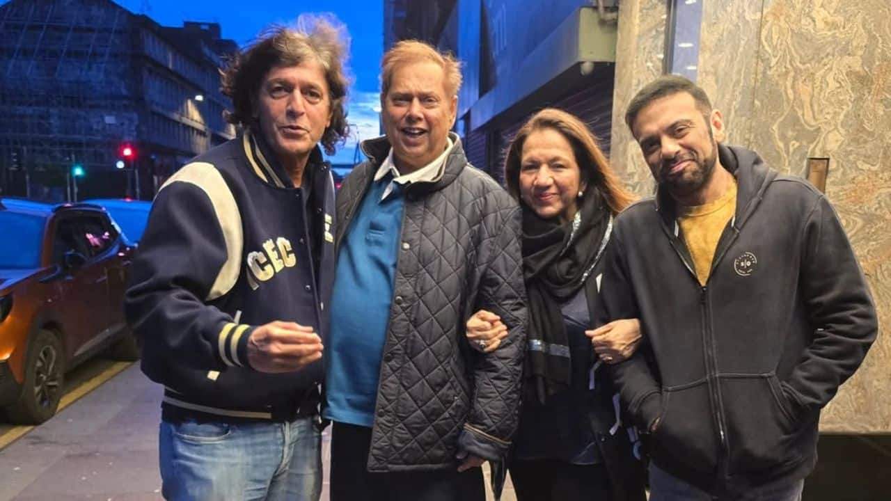 Chunky Panday reunites with 'grandmaster' David Dhawan in Scotland, shares pics with Varun Dhawan, Pooja Hegde and others