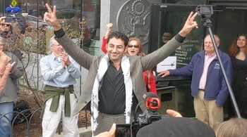 Court frees Mohsen Mahdawi, Columbia student detained during citizenship interview.