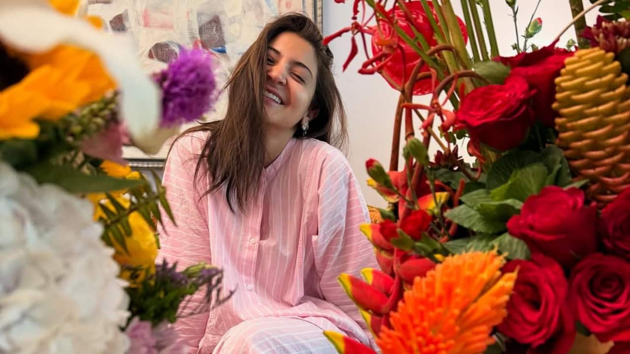 Anushka Sharma rings in her 37th birthday with flowers, smiles and a cosy note from Virat Kohli