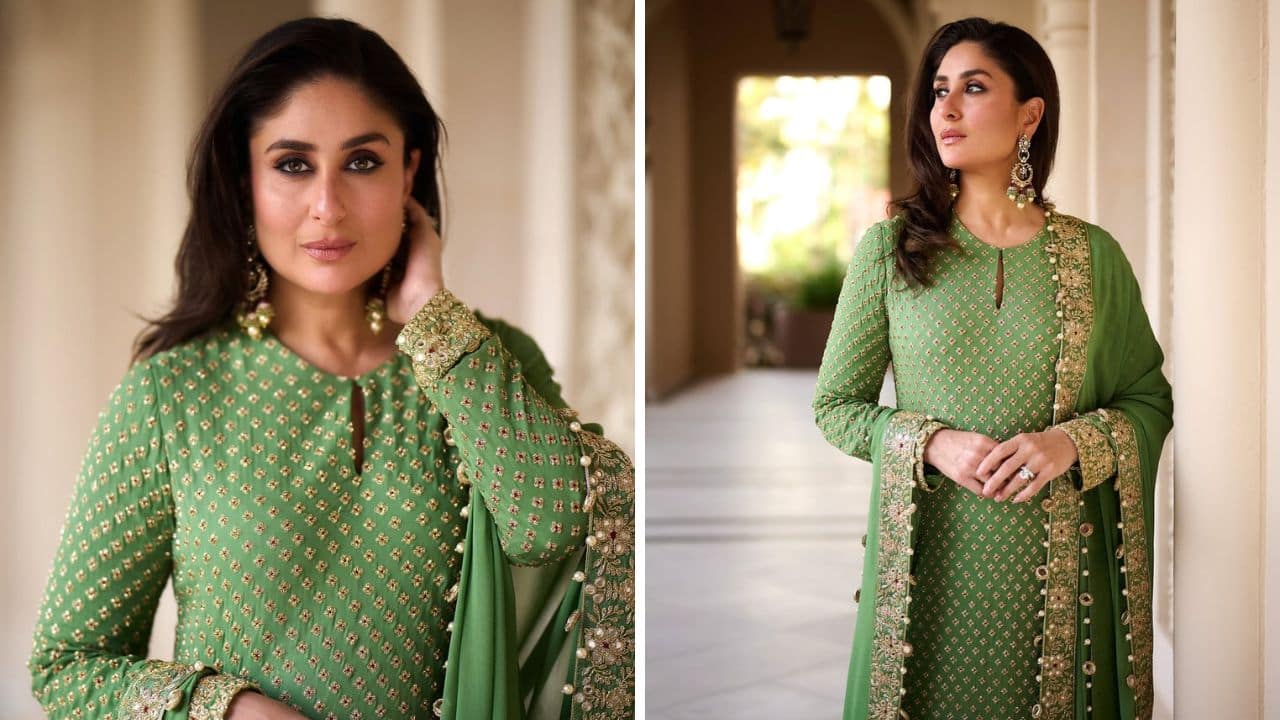 Kareena Kapoor Khan’s aura shines bright in olive green kurta set