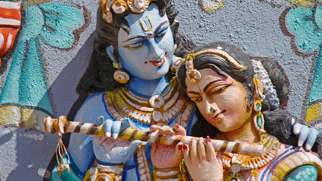 It is believed that when Krishna played his flute, time would stand still. Birds paused mid-air, rivers stopped flowing, and even the gods came to listen. Such was the divine charm of Krishna's music. (Image: Canva) It is believed that when Krishna played his flute, time would stand still. Birds paused mid-air, rivers stopped flowing, and even the gods came to listen. Such was the divine charm of Krishna's music. (Image: Canva)