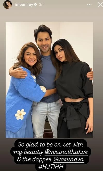 Mouni Roy at Hai Jawani Toh Ishq Hona Hai set