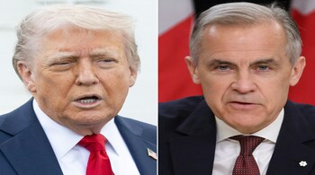 US President Donald Trump and Canadaian Prime Minister Mark Carney to meet today at White House (Image credit: AFP)