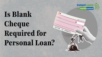 blank cheque for personal loan