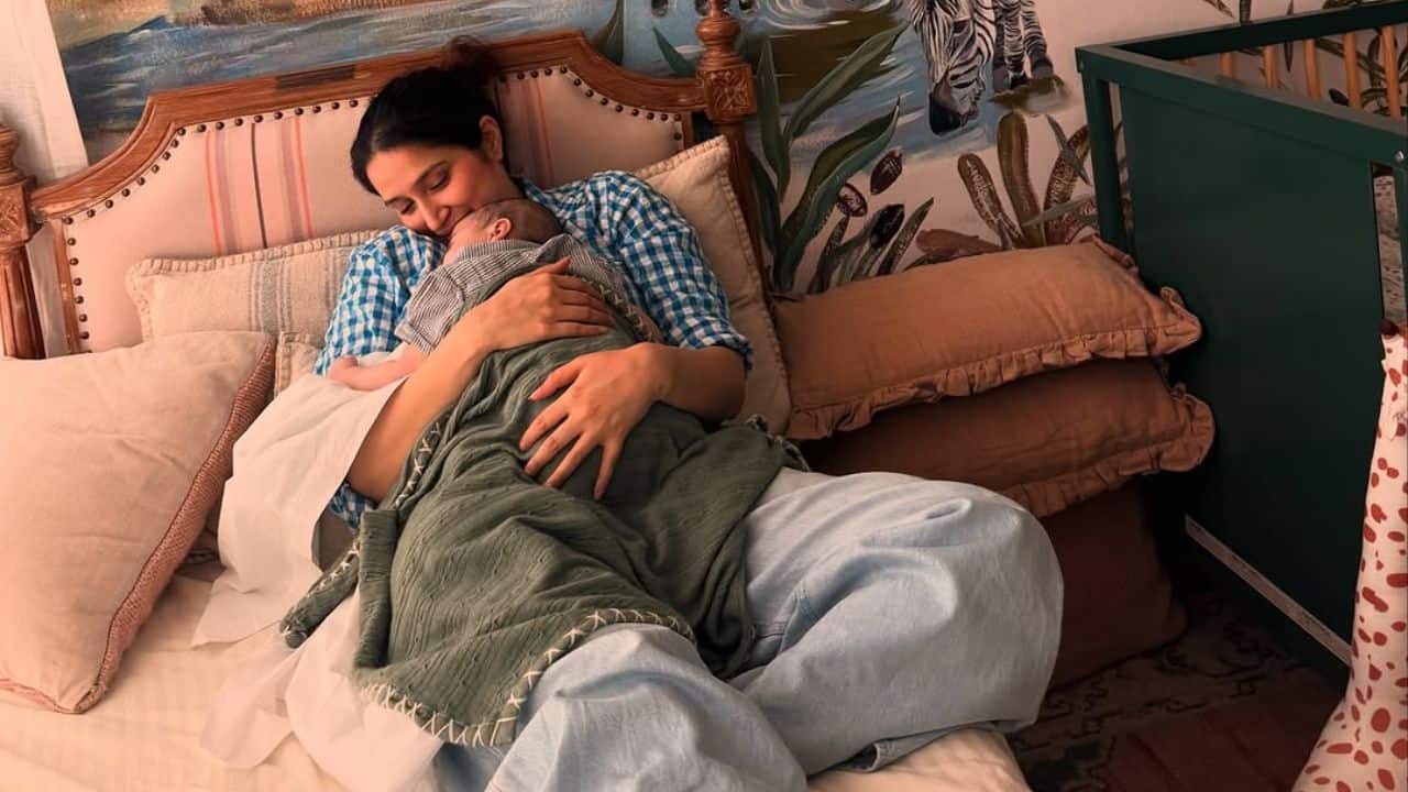 Sagarika Ghatge shares sneak peak with baby boy Fatehsinh Khan; Athiya Shetty and Harbhajan Singh react: See pics