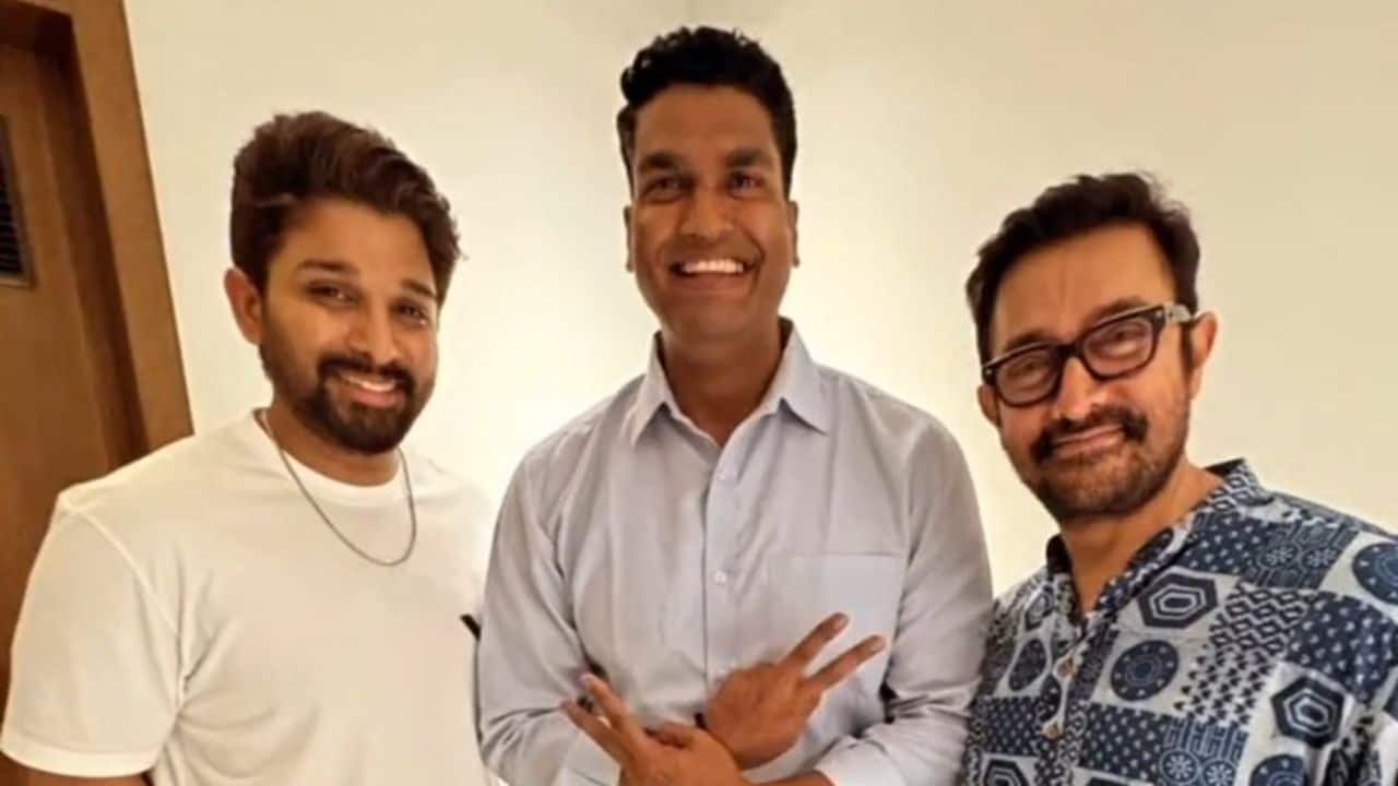 Allu Arjun meets Aamir Khan at his residence in Mumbai, surprise encounter sparks buzz about Pan-India collaboration