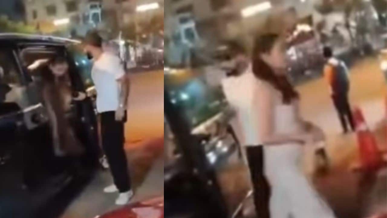 Anushka Sharma ignores Virat Kohli's hand as they step out for a dinner date, fans say "aur lagao Nazar"