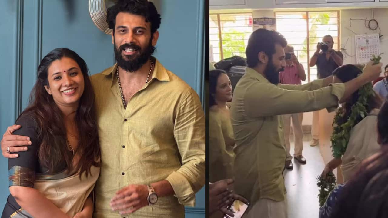 Marco actor Anson Paul ties the knot with Nidhi Ann in a simple registered ceremony
