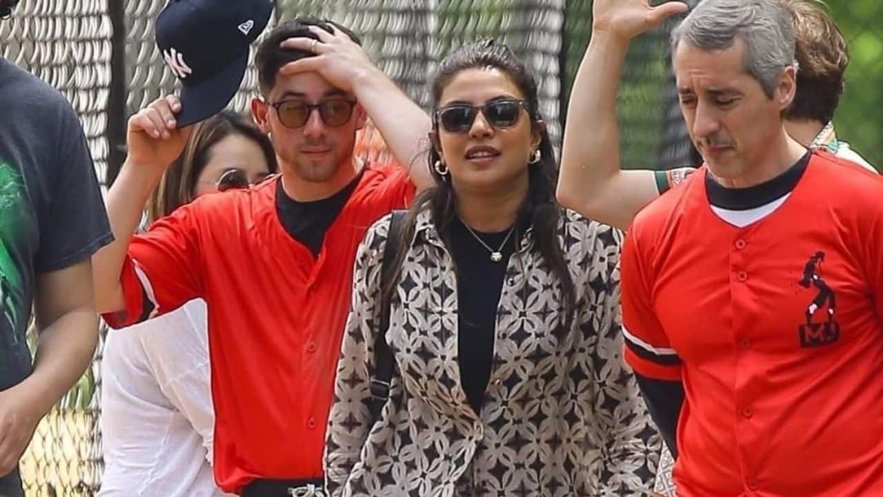 Priyanka Chopra supports Nick Jonas during Central Park Softball Match, see pics