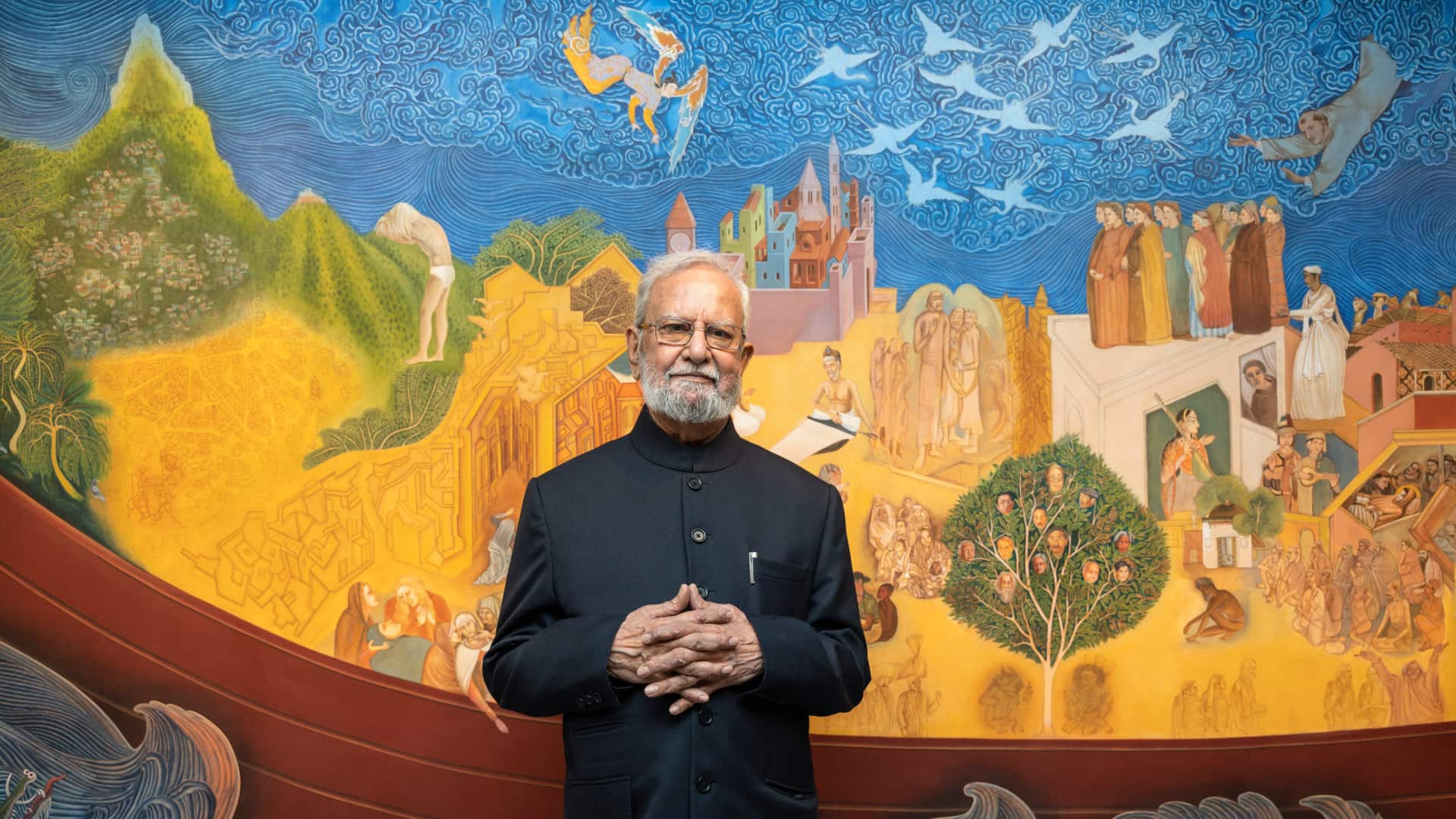 Gulammohammed Sheikh retrospective at Kiran Nadar Museum of Art: People, places, histories