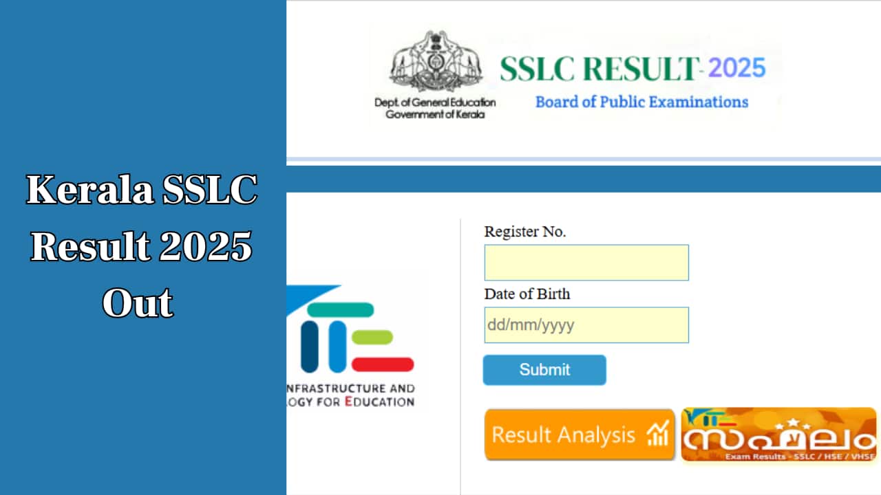 Kerala SSLC Exam Result 2025 Announced, 99.5%; Direct link here