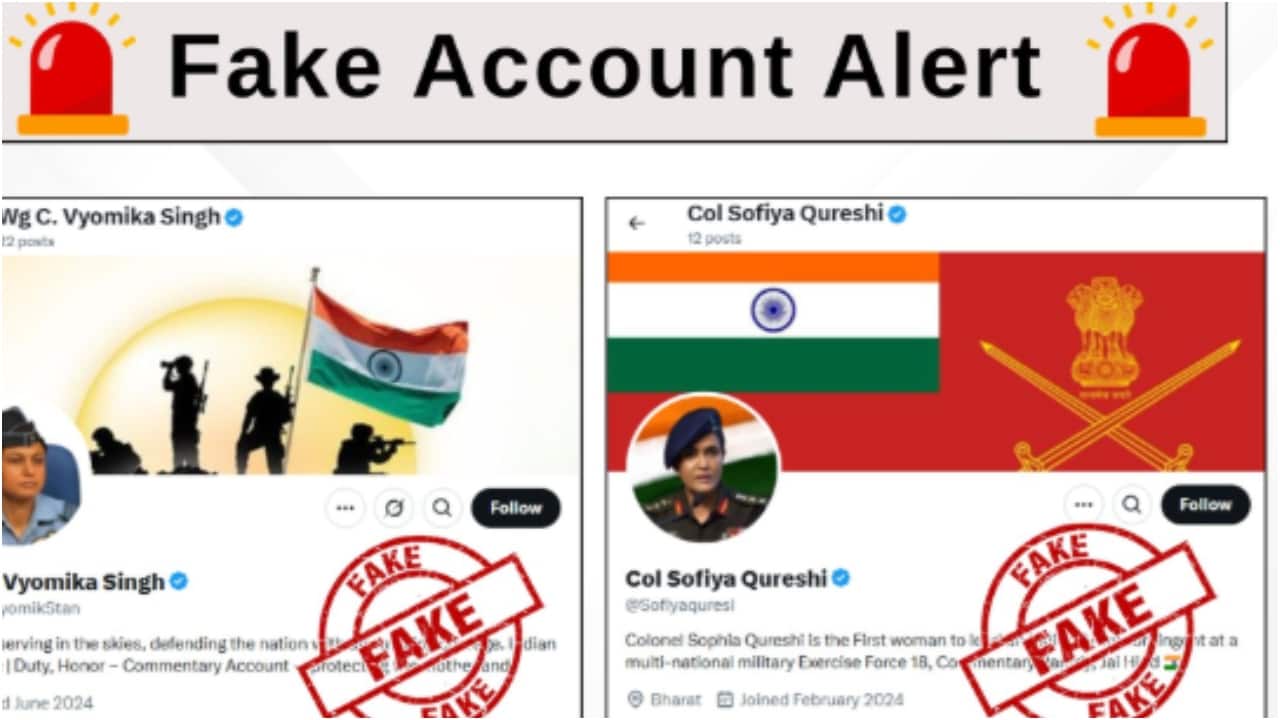 Fact check: Government flags fake X accounts impersonating Vyomika Singh, Sofia Qureshi
