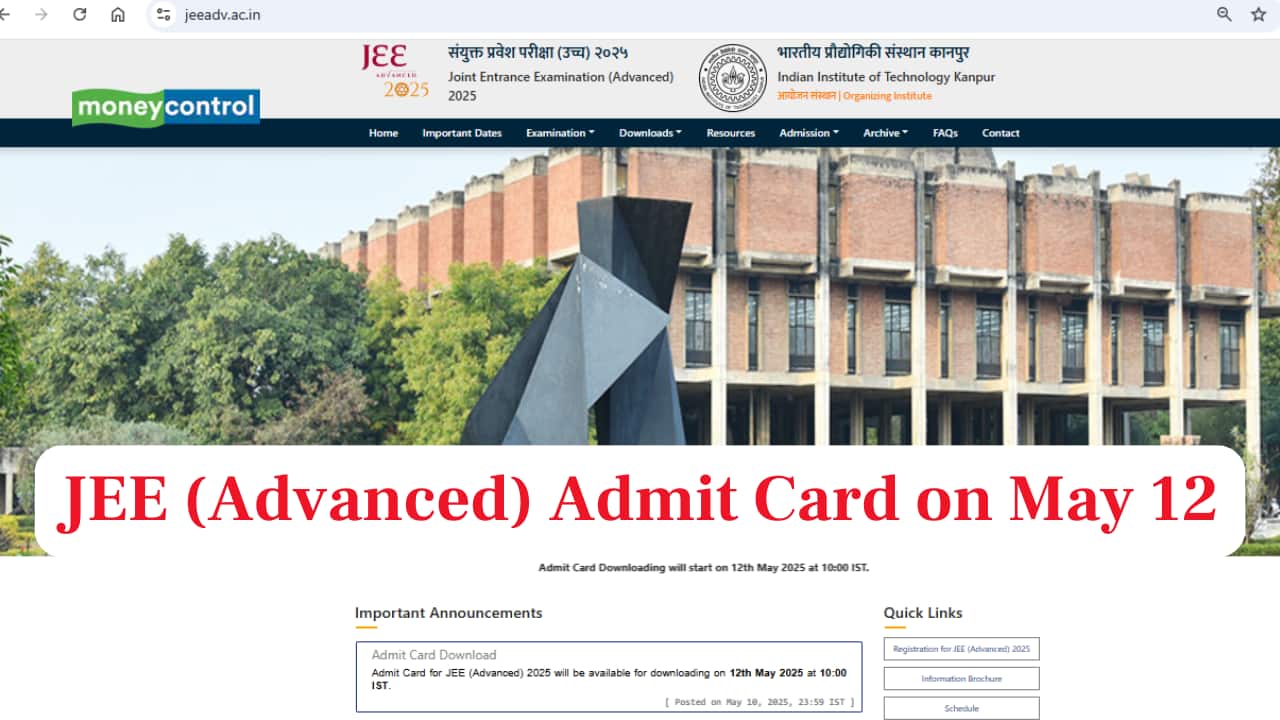 JEE Advanced 2025 Admit Card to be out on May 12 at jeeadv.ac.in; exam on May 18 JEE Advanced 2025 Admit Card to be out on May 12 at jeeadv.ac.in; exam on May 18