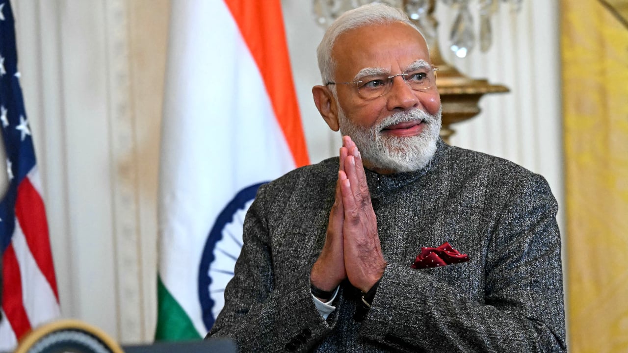 Born in Vadnagar, Gujarat, Modi helped his father sell tea at a railway station. He rose through the RSS and BJP ranks, becoming one of India’s most influential leaders, rooted in public trust and political stability, as the BJP noted. (AFP) 