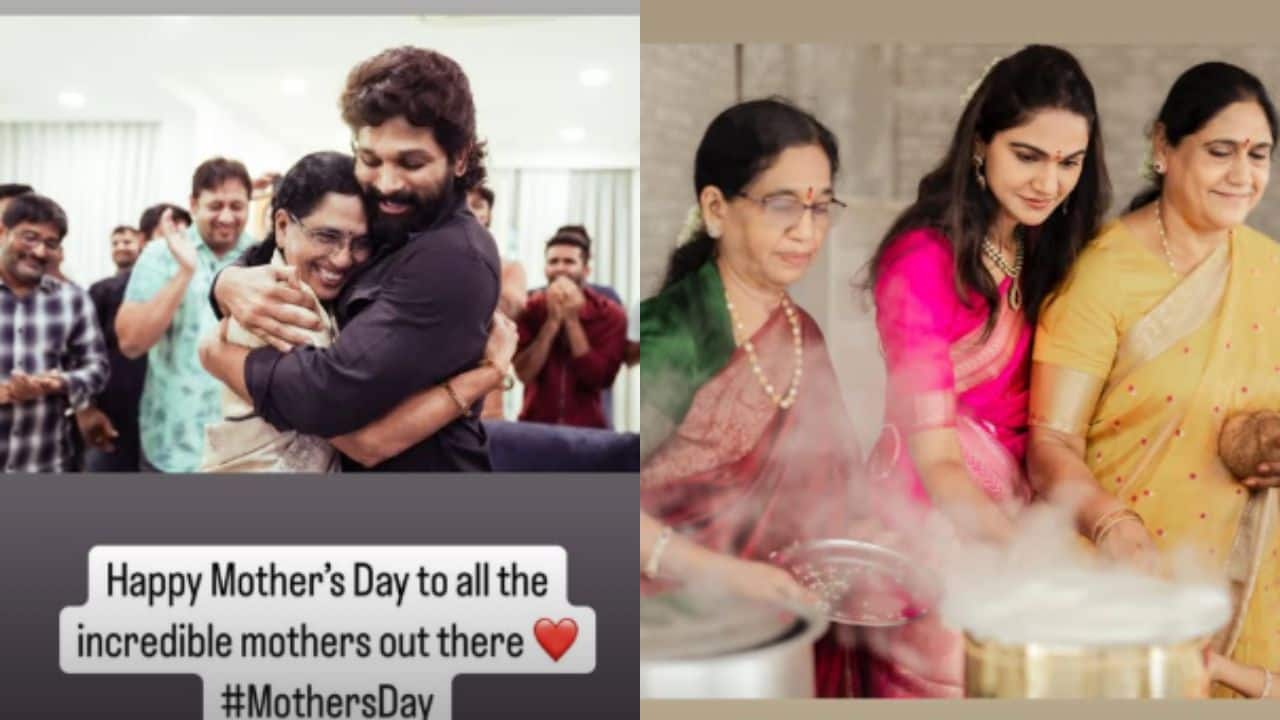 allu arjun mothers day