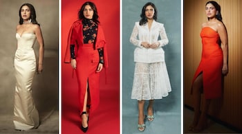 Bhumi Pednekar looked her chicest best in regal outfits, donning classic hues like red and white to make a statement for the promotions of The Royals (Images: bhumipednekar/Instagram)