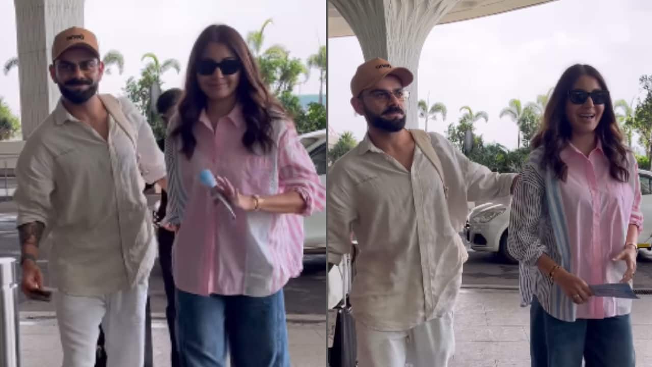 Anushka Sharma and Virat Kohli’s cosy airport appearance nails the fashion game