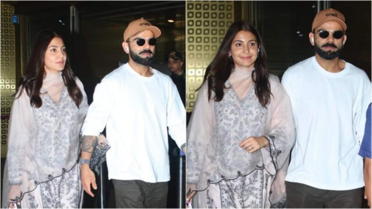 Anushka Sharma wears worth Rs 28,900 kurta set for spiritual visit with husband Viral Kohli, watch video