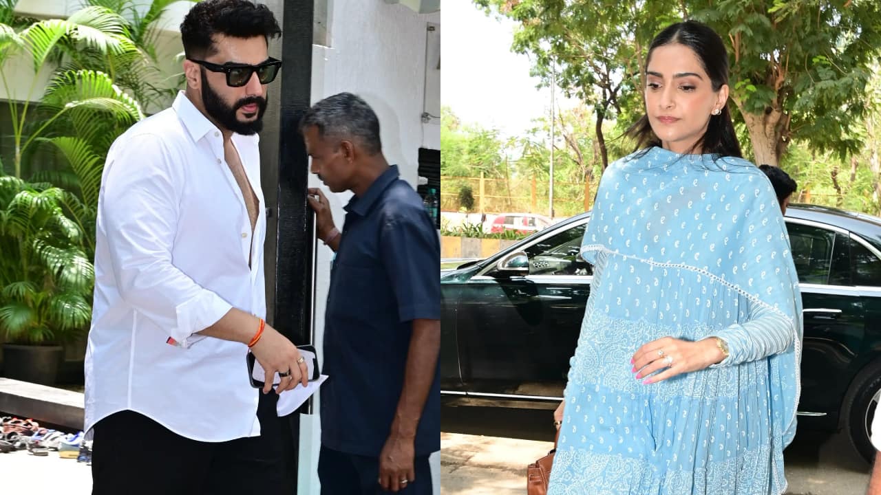 Sonam Kapoor, Arjun Kapoor attend dadi Nirmal Kapoor’s tehravi ritual