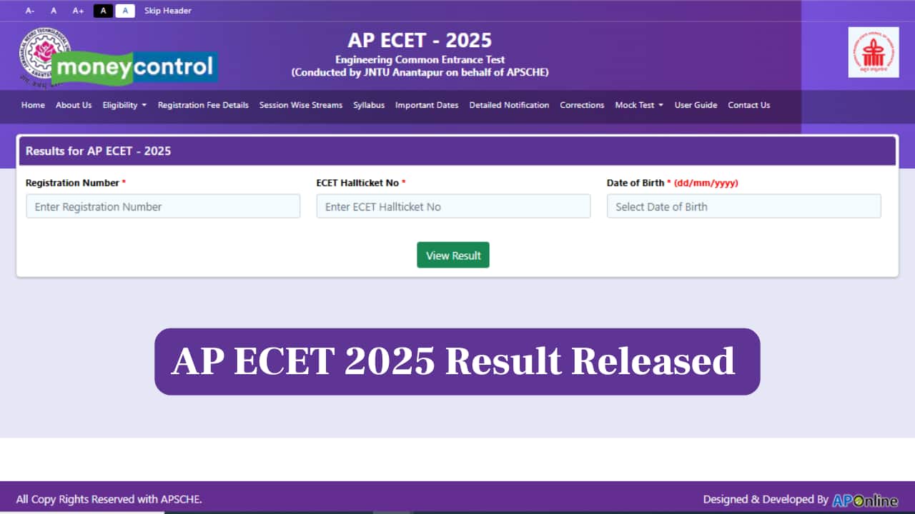 AP ECET 2025 Result Released @ cets.apsche.ap.gov.in; direct link here