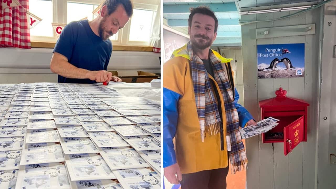 Postmaster George Clarke at work (Image: UKAHT)