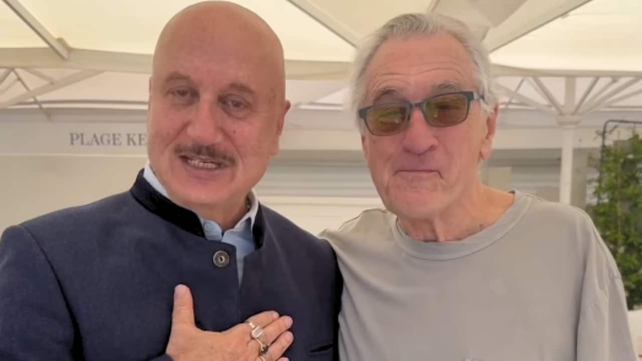 Anupam Kher shares a hug with Robert De Niro at Cannes 2025, calls him 'greatest actor of all times', watch video
