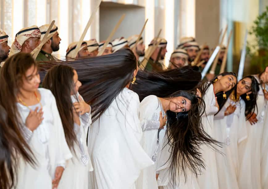Trump’s grand Al-Ayyala welcome: All about the traditional ‘hair-flipping’ dance that greeted US President in UAE