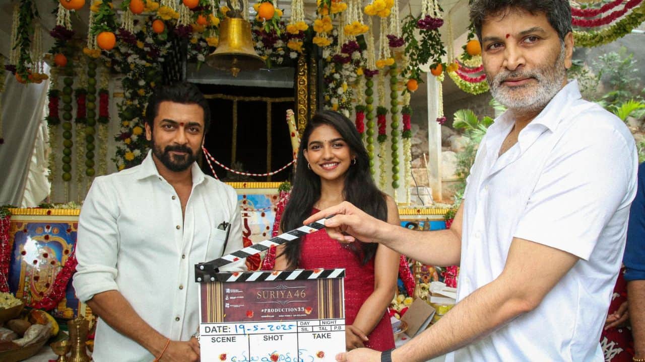 Suriya 46 goes on floor as Suriya and team perform puja, actress Mamitha Baiju comes on board