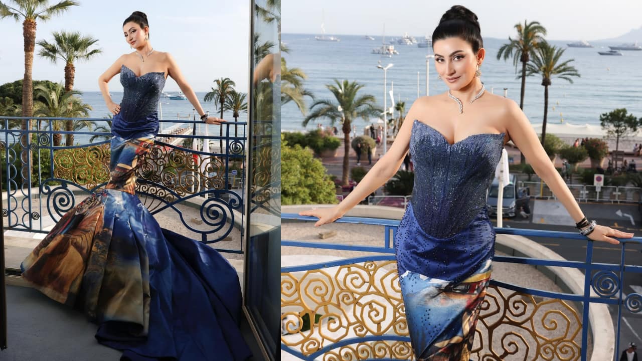 Shalini Passi makes a bold statement at Cannes in Manish Malhotra’s ‘Longitude 77’ gown