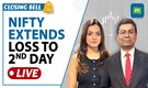 Live: Nifty extends loss to 2nd day, slips below 25,000 | Closing Bell